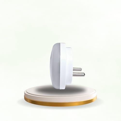 HOARD Round-Shaped Warm Amber LED Plug-in Night Lamp with Automatic Sensor, Energy Efficient, Touch Control (Off White, Pack of 1) - Image 5