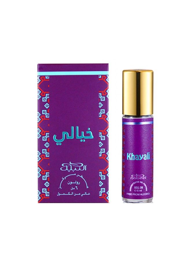 Nabeel 5 Pieces Ultimate Nabeel Roll On Collection Authentic Arabic Fragrance Oil Perfume Tajebni, Sandal, Amber, Tawasul, Khayali 6 ML - Image 2
