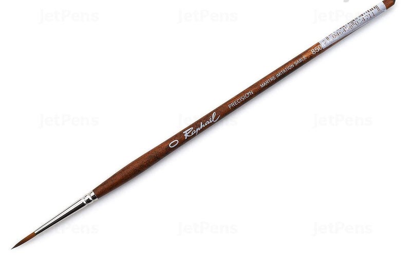 Sennelier Raphael Precision Watercolour Round Brush No.0 |Ideal for Watercolor Paper, Mixed Media Pads, or Boards with Watercolors, Gouache, Inks, and Watercolor Pencils. - Image 5