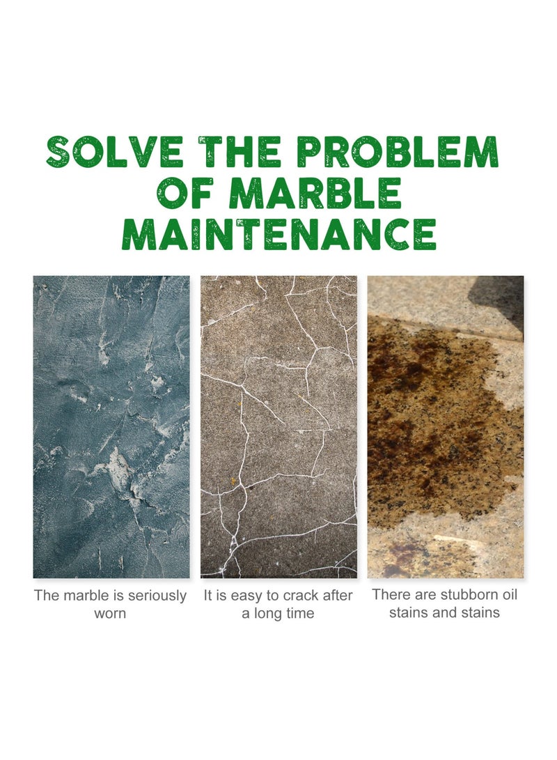 Zikra Stone Crystal Plating Agent, Nano Crystal Coating Agent for Tile & Furniture, Odorless Non-Toxic Marble Nano Crystal-Plating Agent for Granite, Quartz, Marble, Limestone and Travertine Slate Surfaces - Image 4