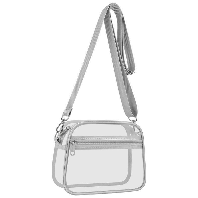 USPECLARE Clear Bag for Stadium Events Clear Sports Fan Handbags Purses with Adjustbale Strap for Concerts Festivals Game Day - Image 1