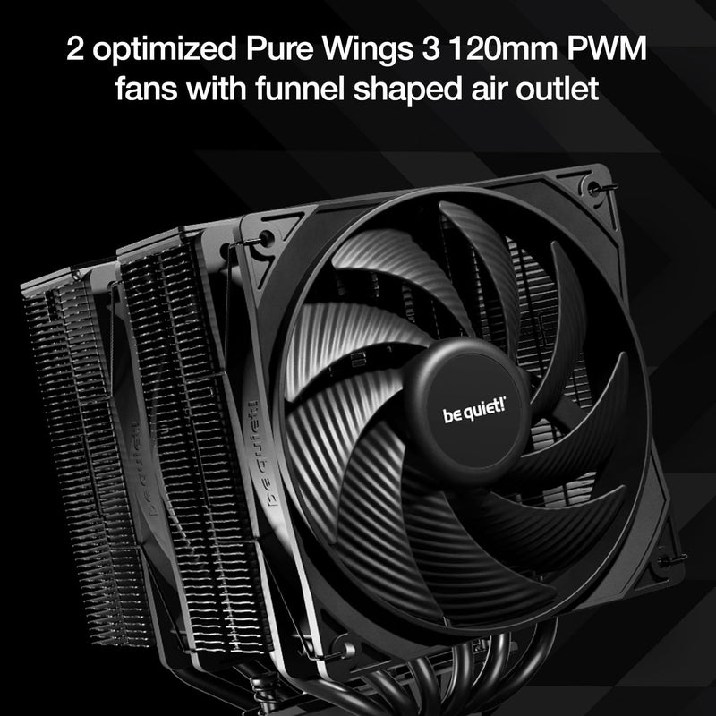 be quiet! Pure Rock Pro 3 LX CPU Air Cooler | 6 High Performance 6mm Heat Pipes with HDT Technology | 120mm Quiet ARGB PWM Fan | AMD:AM4 AM5/Intel LGA 1700/1150/1151/1200 | Black | BK043 - Image 5