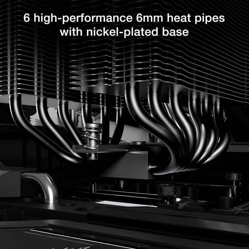 be quiet! Pure Rock Pro 3 LX CPU Air Cooler | 6 High Performance 6mm Heat Pipes with HDT Technology | 120mm Quiet ARGB PWM Fan | AMD:AM4 AM5/Intel LGA 1700/1150/1151/1200 | Black | BK043 - Image 3