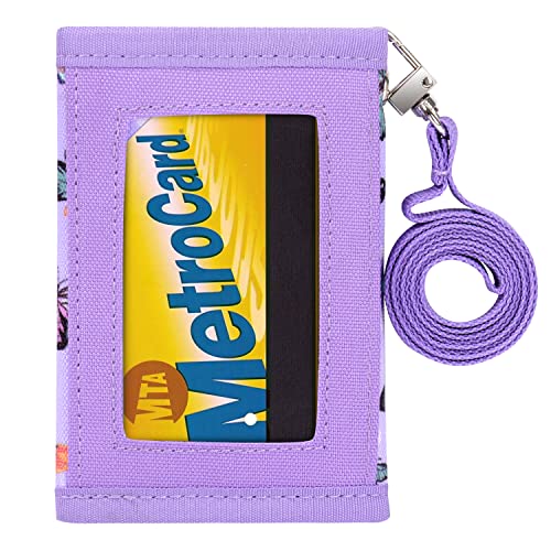 Choco Mocha Girls Wallets for Kids 6-8 8-10, Kids Wallets for Girls 10-12 Butterfly Trifold Wallet with Lanyard Gift Box 4 5 6 7 8 Year Old Girl Gifts, Purple - Image 5