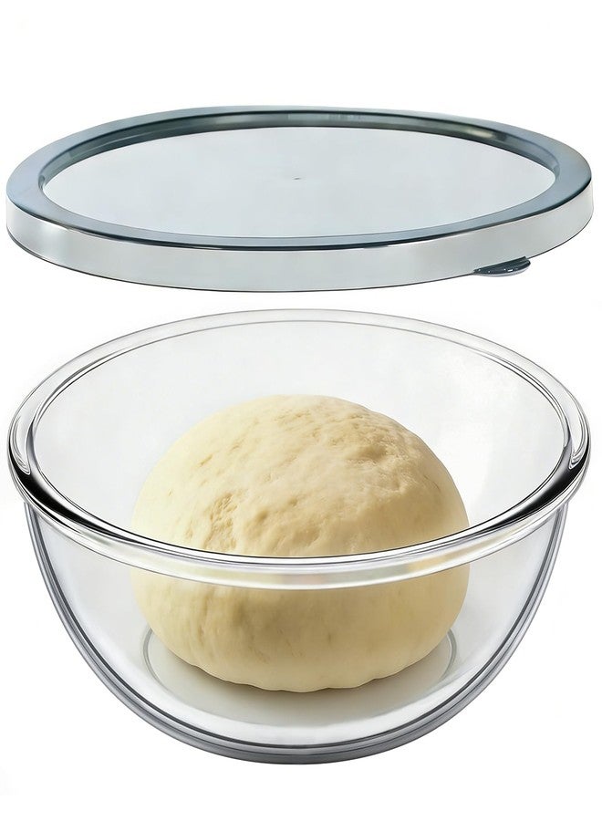 EWAFILU 6.2QT Extra Large Glass Bowl for Sourdough Bread Making, Glass Mixing Bowl for Sourdough Bread with Lid, Baking Container for Kitchen Fridge Organization - Image 1
