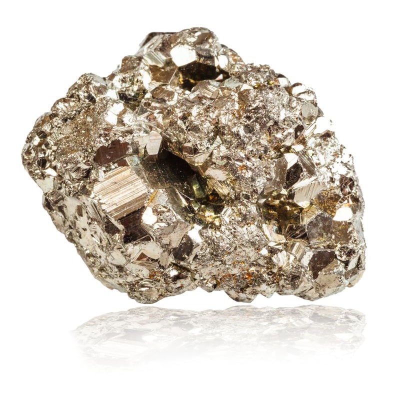 VIBESLE Natural Pyrite Stone Original Cluster 4050 Gram RawRough High Energy Iron Peru Pyrite Stone Gold Rock Reiki Crystal Used for Healing Vastu Gifts Wealth - Image 1