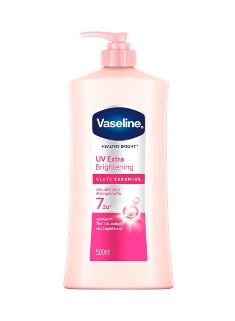 Vaseline Healthy Bright UV Extra Brightening Gluta-Ceramide Body Lotion, 490ml