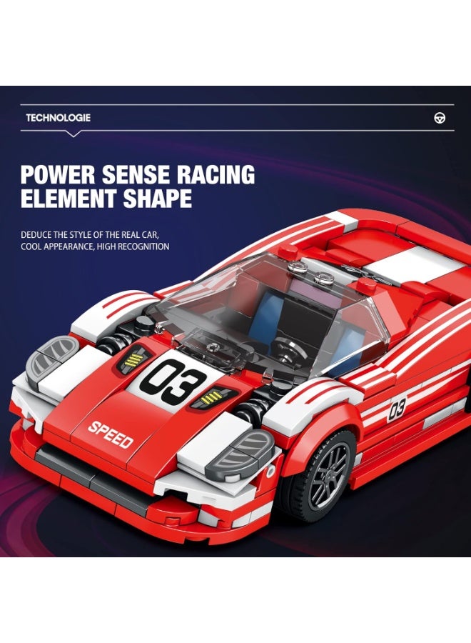 Technik 680 Toy Car Building Kit, Clamping Blocks, Kit for Model Car, Racing Car, Super Sports Car for Children and Adults, 2023 Collecti, Compatible with Lego (355 Pieces) - Image 4