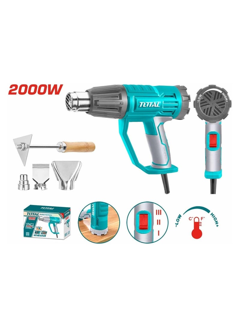 توتال مسدس حراري 2000 واط مع الملحقات TB20045 - Image 2