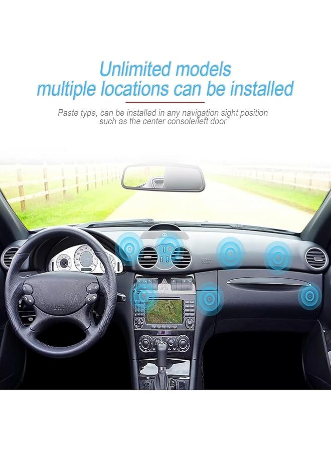 X Spring Magnetic Phone Holder For Car, 360 Adjustable Car Phone Holder Mount, Universal Dashboard Car Mount Compatible With All Phones, Magnetic Upgraded Phone Holder Easy Install (Black 2 Pack) - Image 2