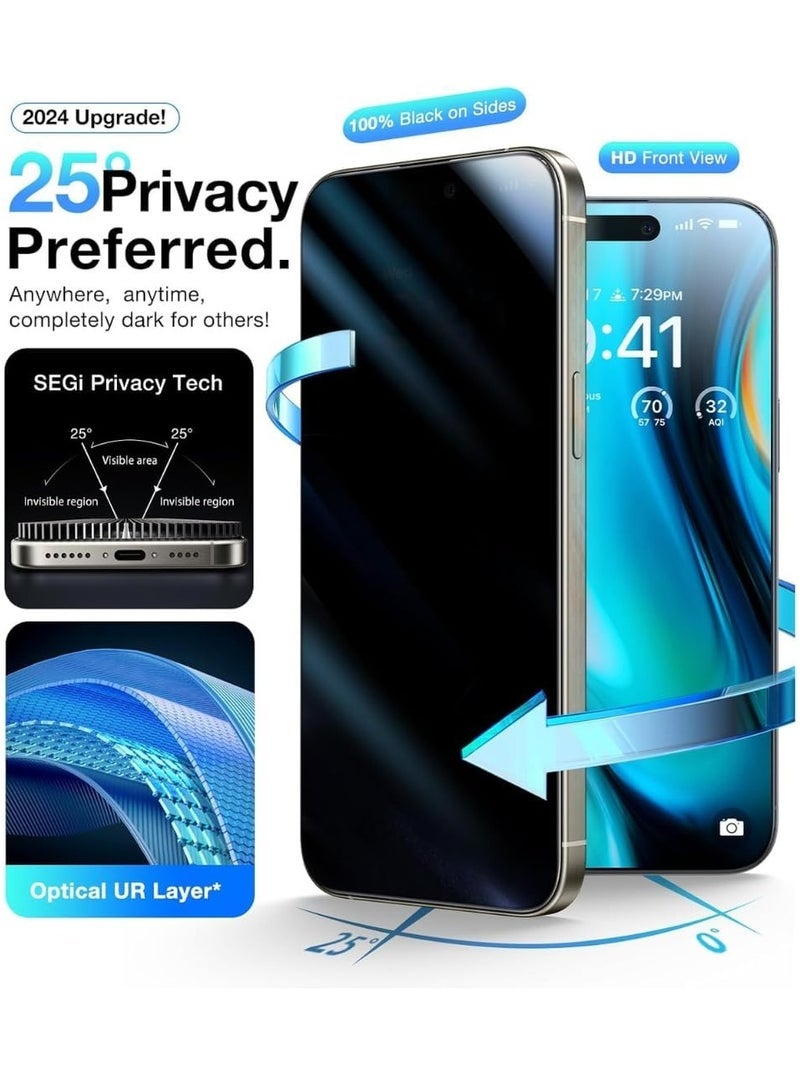 Gravity Military-Grade Shatterproof Case for iPhone 16 Pro Max ‚Äì Includes 2-Pack Camera Glass & Privacy Glass, Shockproof, Anti-Scratch Full Protection - Image 4