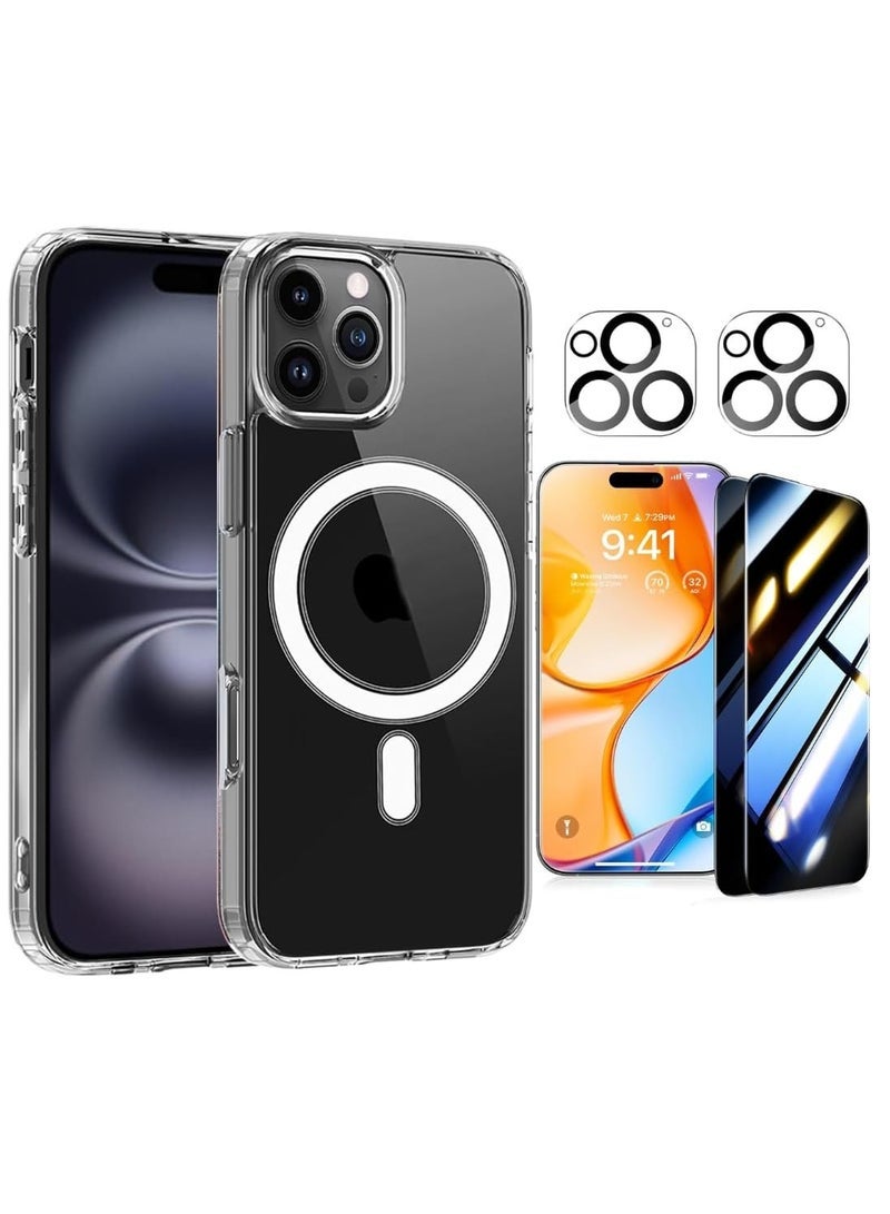 Gravity Military-Grade Shatterproof Case for iPhone 16 Pro Max ‚Äì Includes 2-Pack Camera Glass & Privacy Glass, Shockproof, Anti-Scratch Full Protection - Image 1
