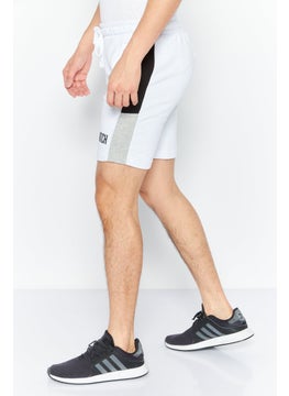 CROSSHATCH Men Sportswear Fit Plain Training Shorts, White Combo  - Image 4