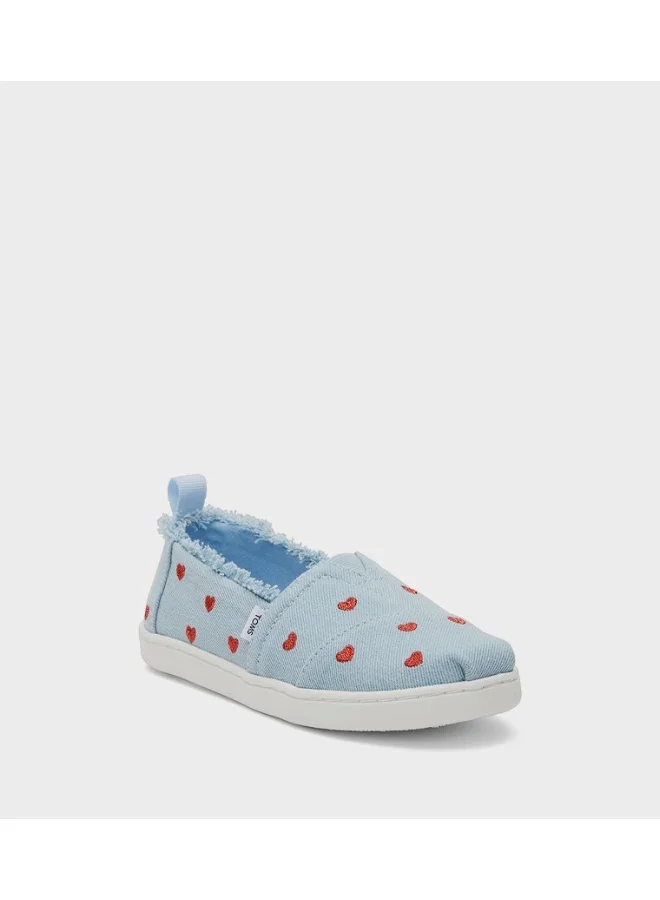 Toms ALPARGATA Embroidered Slip-On Shoes