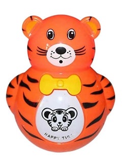 Manos Light and Music Roly Poly Tumbler Doll, Push Neck Buttom Music Comes Shake Wobbling Bell Sound Musical Rattle Toy for Infants, Toddlers  - Image 1