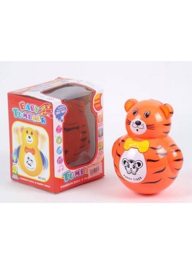 Light and Music Roly Poly Tumbler Doll, Push Neck Buttom Music Comes Shake Wobbling Bell Sound Musical Rattle Toy for Infants, Toddlers - pzsku/Z6035EDE89ECDF882880CZ/45/_/1736426749/17c8368c-b8bb-42b8-94b8-8412e92fff08