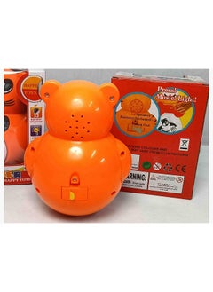 Manos Light and Music Roly Poly Tumbler Doll, Push Neck Buttom Music Comes Shake Wobbling Bell Sound Musical Rattle Toy for Infants, Toddlers  - Image 4