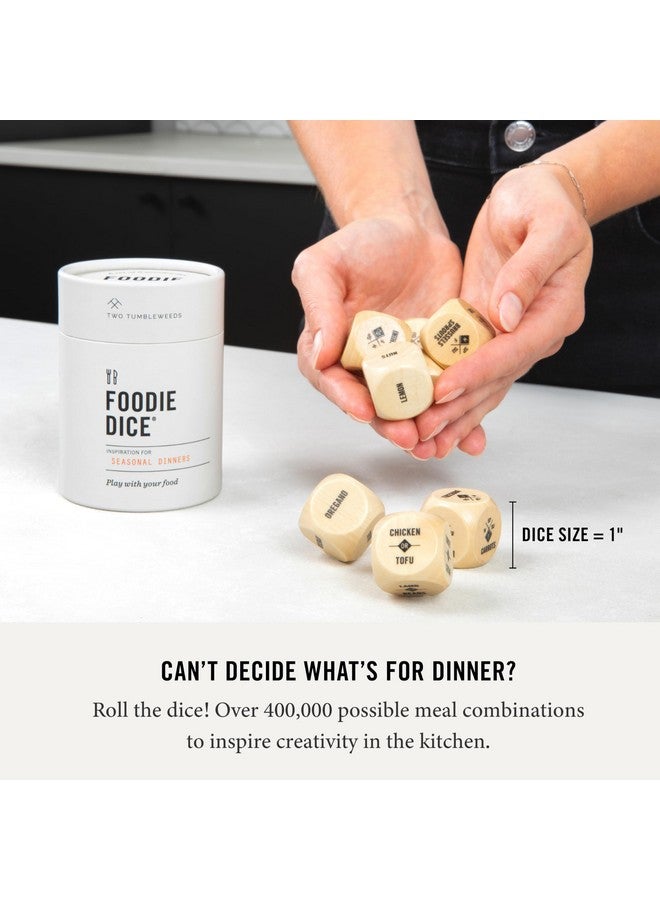 Two Tumbleweeds Foodie Dice - New Edition: Set of 9 Dice to Inspire Creative, Seasonal Meals with Take Out Die - Unique Cooking Gift - Image 4