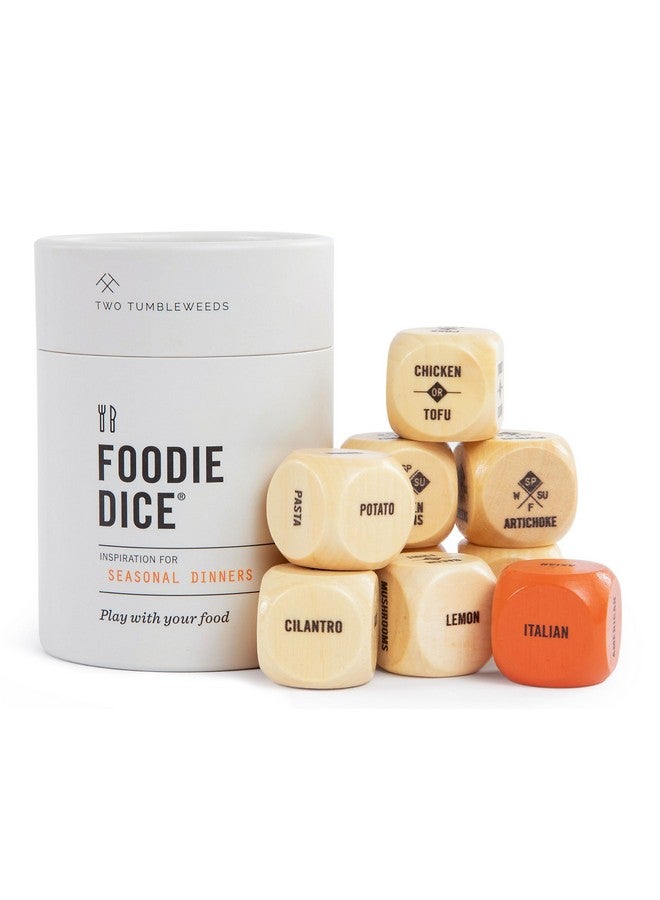 Two Tumbleweeds Foodie Dice - New Edition: Set of 9 Dice to Inspire Creative, Seasonal Meals with Take Out Die - Unique Cooking Gift - Image 1