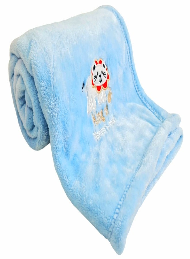 First Kick Polyester Baby Coral Flannel Bath Towel New Born Pack of Soft Bath Towel Wrapper for Baby Boys and Baby Girls 100 cm x 80 cm, 0-36 Months Set of 1 Pieces - Image 1