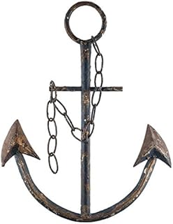 HL HL Antique Metal Anchor with Chain Wall Decor - Image 1