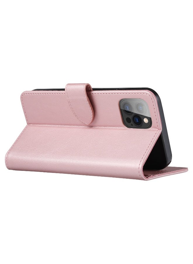 Generic - Genuine Leather Wallet Case for iPhone 16/15 - Luxurious Cowhide with Card Slots - Image 1