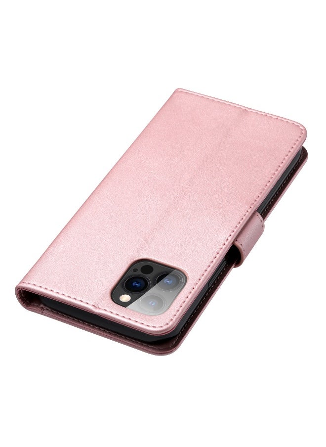 Generic - Genuine Leather Wallet Case for iPhone 16/15 - Luxurious Cowhide with Card Slots - Image 1