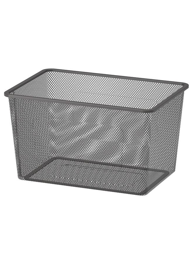 erorex Mesh storage box, dark grey, 42x30x23 cm - Image 1