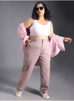 HIGH STAR Women Mauve Trousers  - Image 4