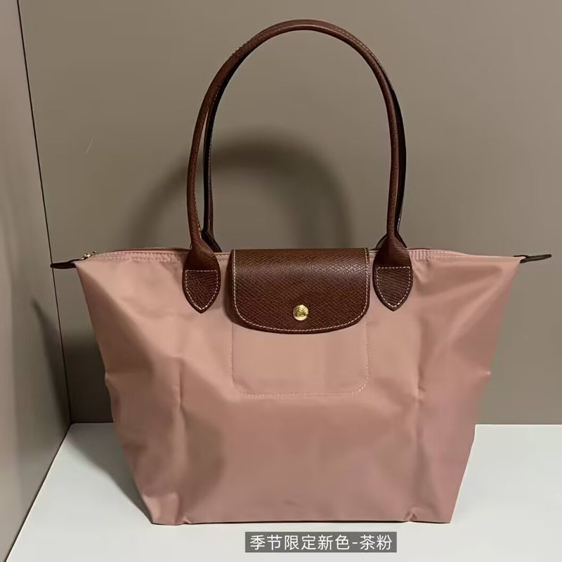 Dragon Bag Bag 70Th Anniversary Classic Nylon Embroidered Dumpling Bag Large Capacity Embroidery Folding Shoulder Tote Bag - Image 1