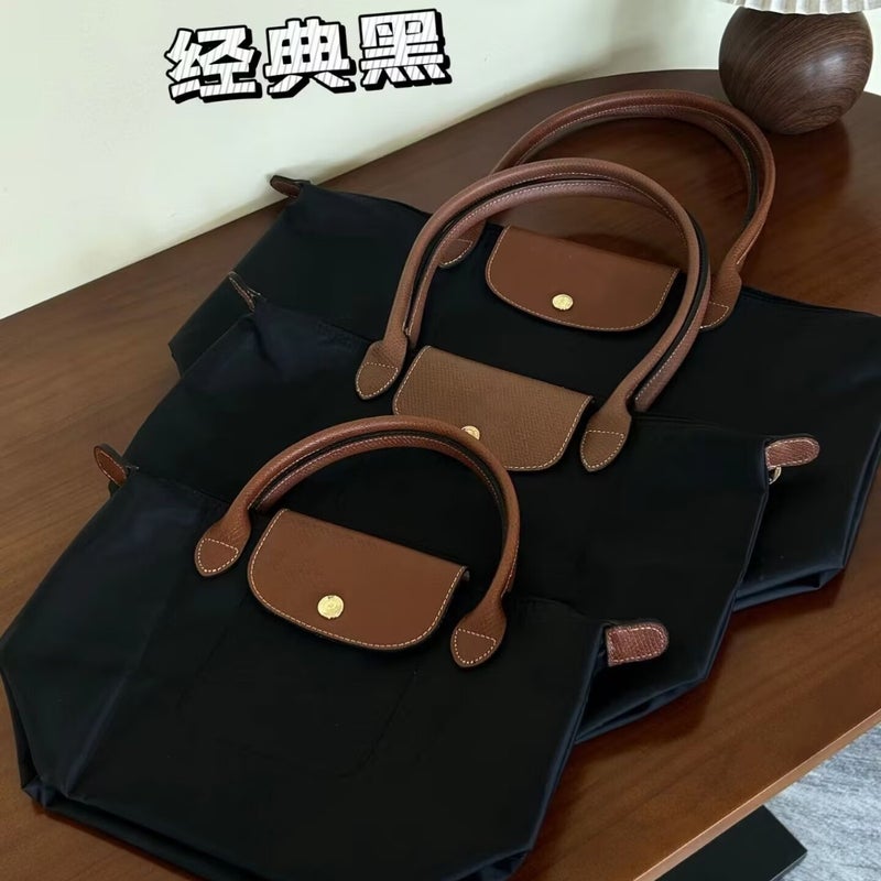 Dragon Bag Bag 70Th Anniversary Classic Nylon Embroidered Dumpling Bag Large Capacity Embroidery Folding Shoulder Tote Bag - Image 4