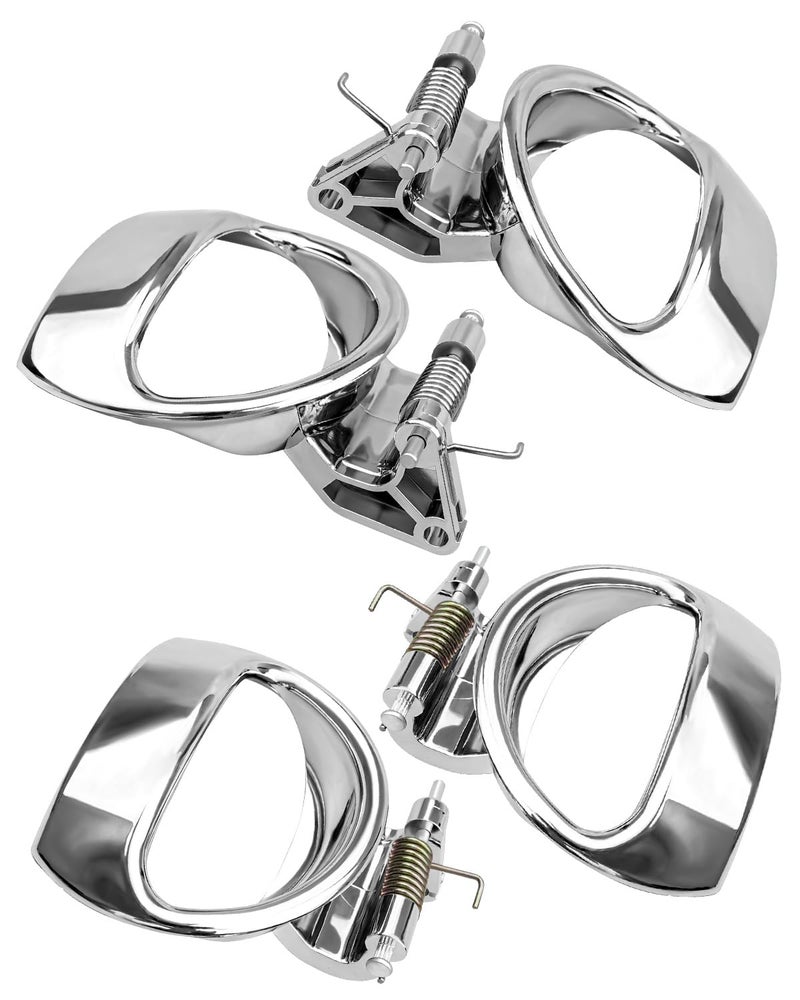 ULZOZN 4Pcs Interior Inside Door Handle Front Rear Driver Passenger Side Fit for Chevrolet HHR 20062011 Replace 88529 88528 19299614 19299613 25812196 25812186 - Image 2