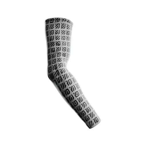 Wallhack Gaming Repeat Arm Sleeve | Gaming Setup Accessories Protective Sleeves for Arms | Compression Gamer Sleeves to Cover Arms | White| Small - Medium - Image 1