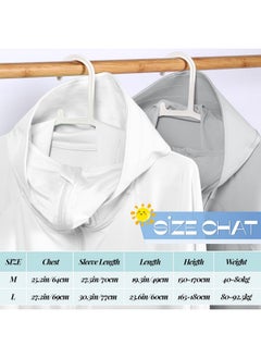 Hercicy Hercicy 2 Pcs UV Protection Clothing Sun Protection Hoodie Jacket Full Zip UV Block Clothing for Women  - Image 3