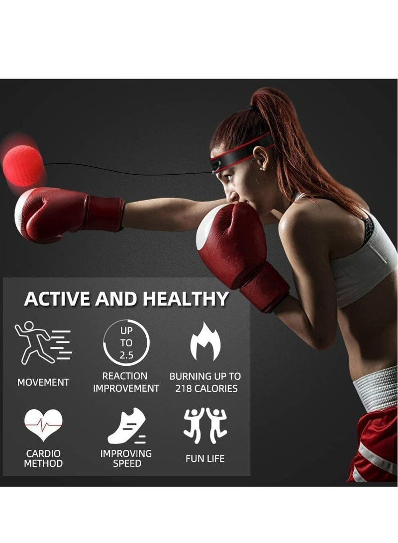 Joyelink Boxing Reflex Balls Set,4 X Varying Weights Boxing Reflex Balls 2 x Adjustable Headbands，Improve Speed and Hand-Eye Coordination for Men, Kids Boxing Equipment - Image 4