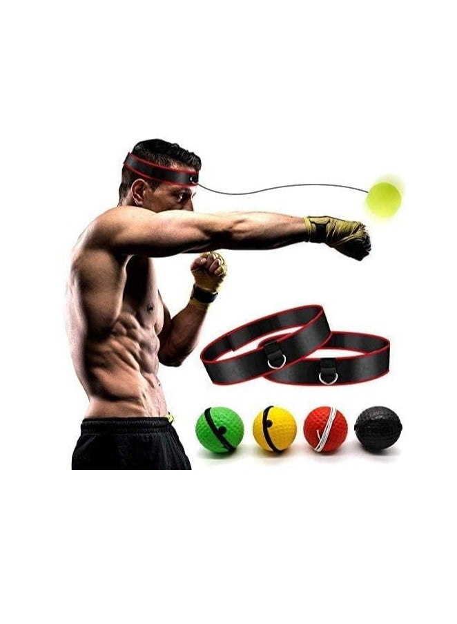 Joyelink Boxing Reflex Balls Set,4 X Varying Weights Boxing Reflex Balls 2 x Adjustable Headbands，Improve Speed and Hand-Eye Coordination for Men, Kids Boxing Equipment - Image 5