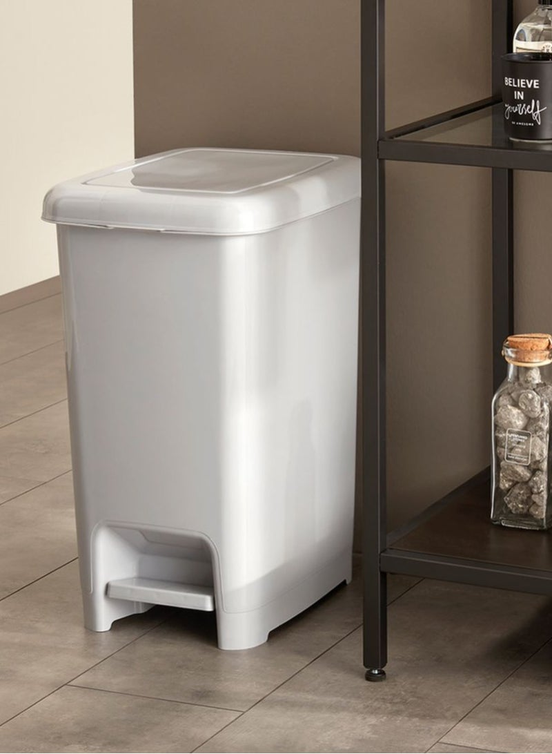 دونيا سلة مهملات بلاستيك بدعسة 40 ليتر  424X310X548 مم - Image 2