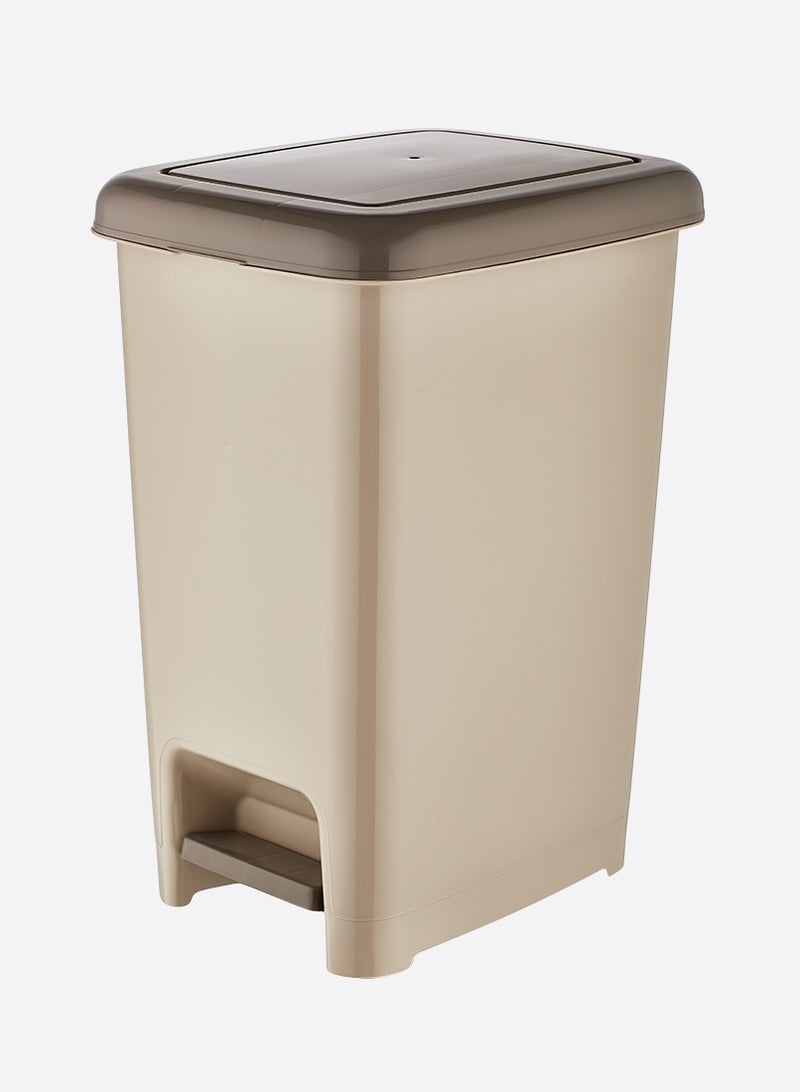 دونيا سلة مهملات بلاستيك بدعسة 40 ليتر  424X310X548 مم - Image 1