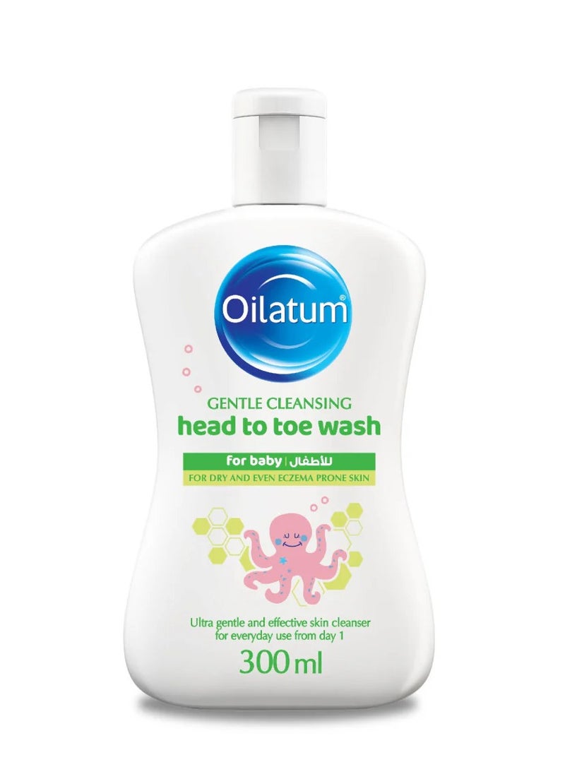 Oilatum - Oilatum Baby Head to Toe Gentle Cleansing Wash 300ml - Image 1