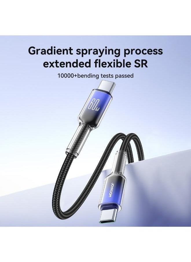 Generic - Crystal-Clear Series Fast Charging Data Cable Type-C to Lightning S-A42 - Image 1