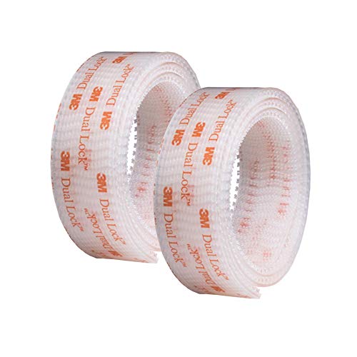 3M Dual Lock Reclosable Fastener 250 Clear, 1 in x 2 Ft - 2PK - Image 1