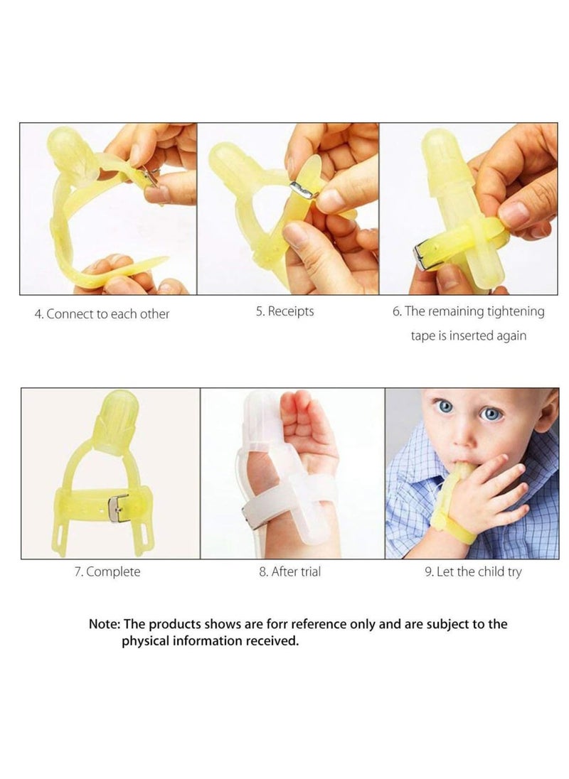 Generic - Baby Thumb Sucking Stopper Infant Finger Guard Thumb Sucking Prevention Silicone Teether Finger Guard Treatment Kit to Stop Thumb sucking for Kids to Stop Sucking Thumb - Image 1