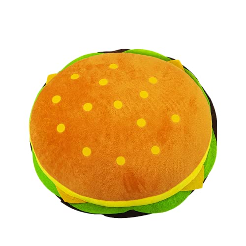 CHELEI2019 11.8" Hamburger Plush Cheeseburger Pillow Stuffed Food Cushion Toy,Gifts for Kids - Image 1