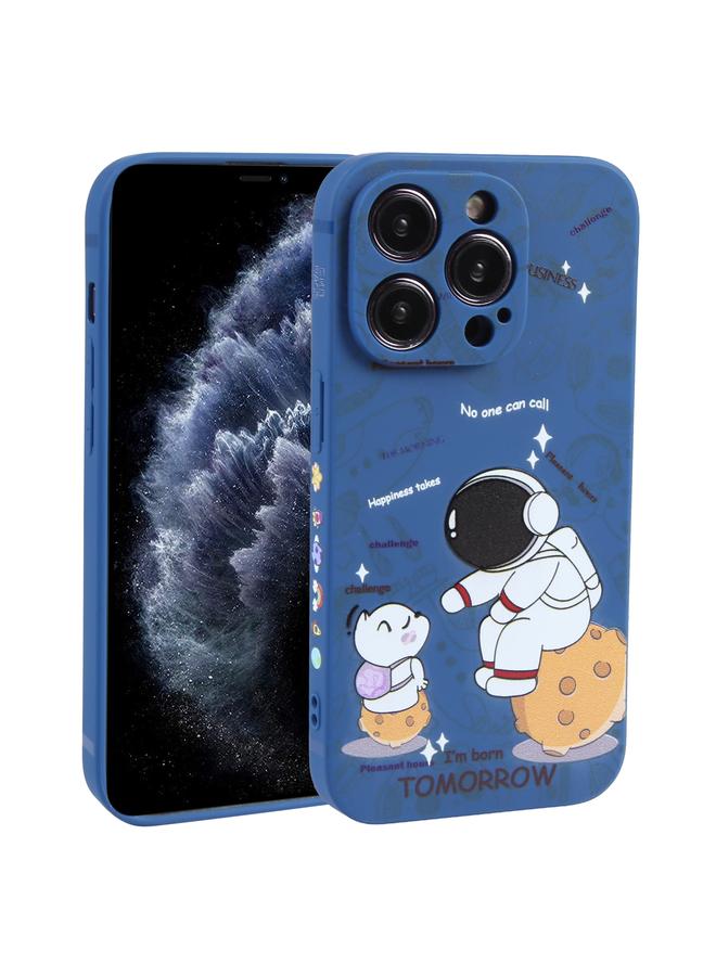 Zaboon Case For iPhone 11 Pro Max Astronaut Pattern Frosted TPU Phone Case - Image 1