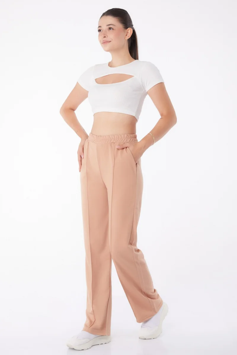 Tofisa Plain Mid Women's Mink Sweatpants - 13258