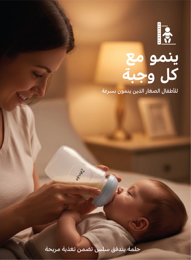 Zenito Essential Bottle Feeding Kit  -Newborn Starter Set | 7-Piece Baby Feeding Kit | 0+ Months | BPA-Free | Includes 2x 125ml & 2x 260ml Wide-Neck Feeding Bottles with Soft Silicone Teats, 1 Teets set, and 1 Multi purpose Bottle & Teat Brush - Image 5