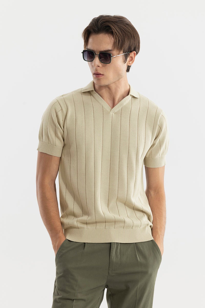 SNITCH Nordic Beige Polo T-Shirt - Image 1