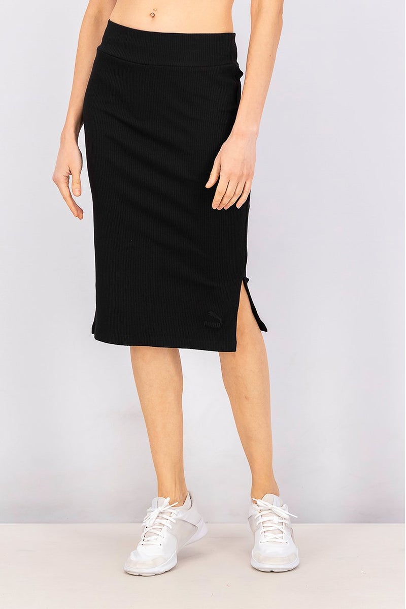 PUMA Women Sportswear Fit Embroidered Logo Outdoor Skirt, Black - Image 1