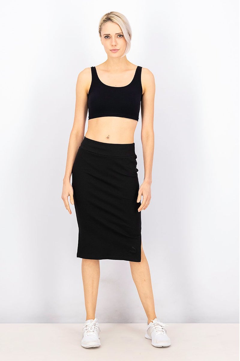 PUMA Women Sportswear Fit Embroidered Logo Outdoor Skirt, Black - Image 4