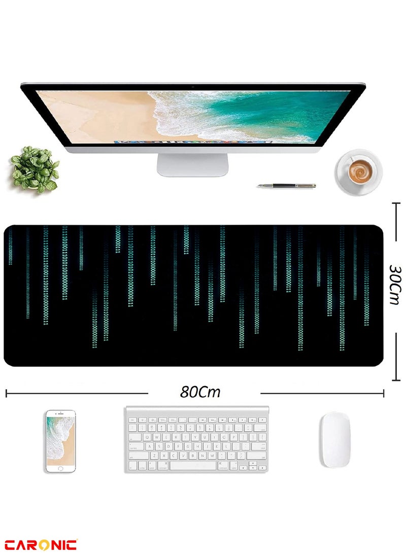 CARONIC - Large Gaming Mouse Pad with Superior Micro Weave Cloth Extended Desk Mousepad with Stitched Edges Non-Slip Base Water Resist Keyboard Pad For Gamer And Office Home Carl M1533 - Image 1